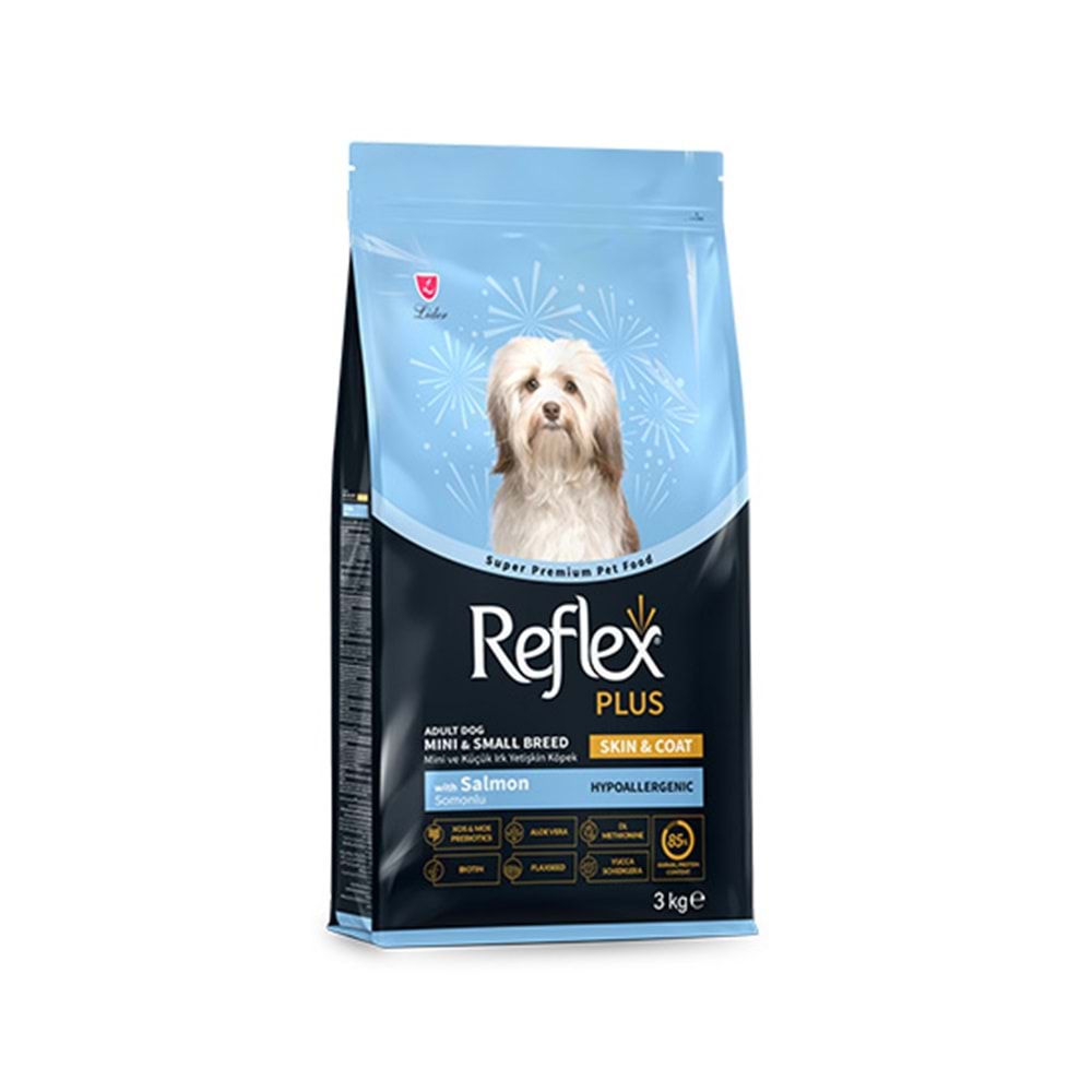 REFLEX PLUS 3 KG SOMONLU MİNİ VE KÜÇÜK IRK YETİŞKİN KÖPEK MAMASI