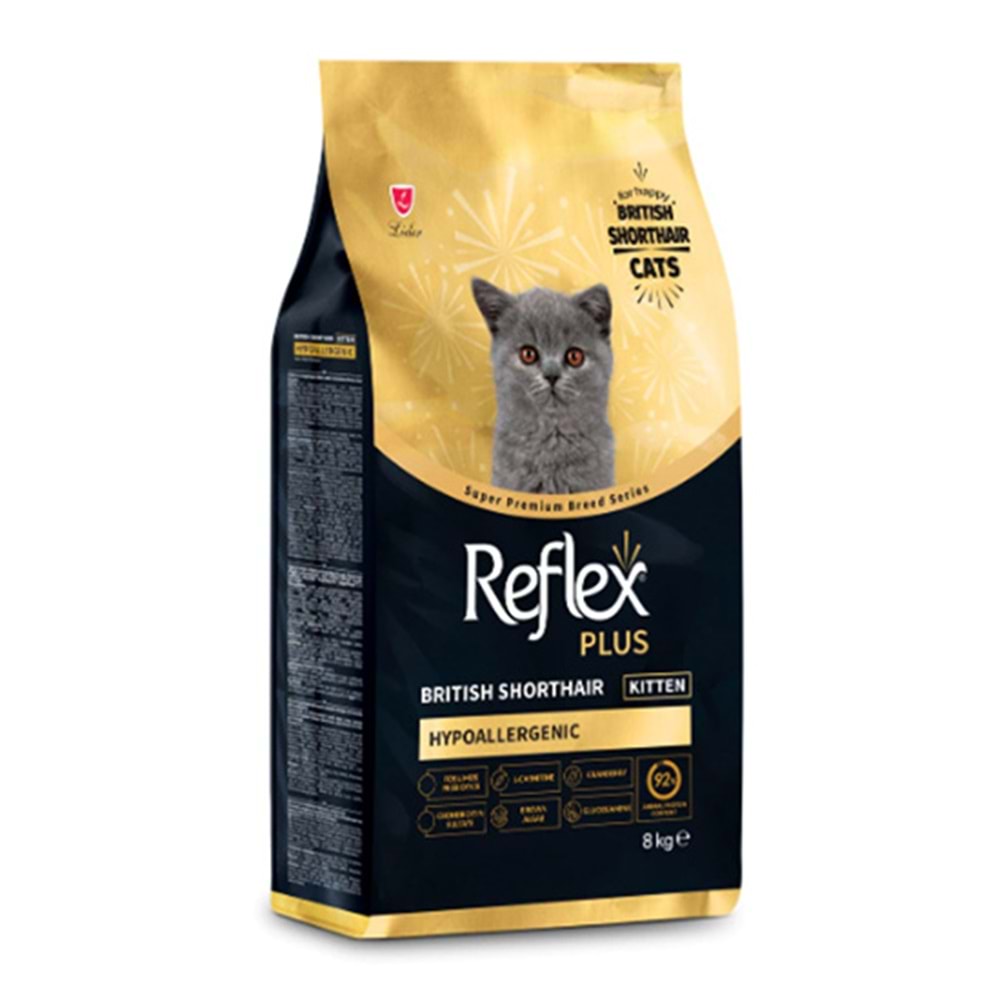REFLEX PLUS 8 KG BRITISH SHORTHAIR YAVRU KEDİ MAMASI