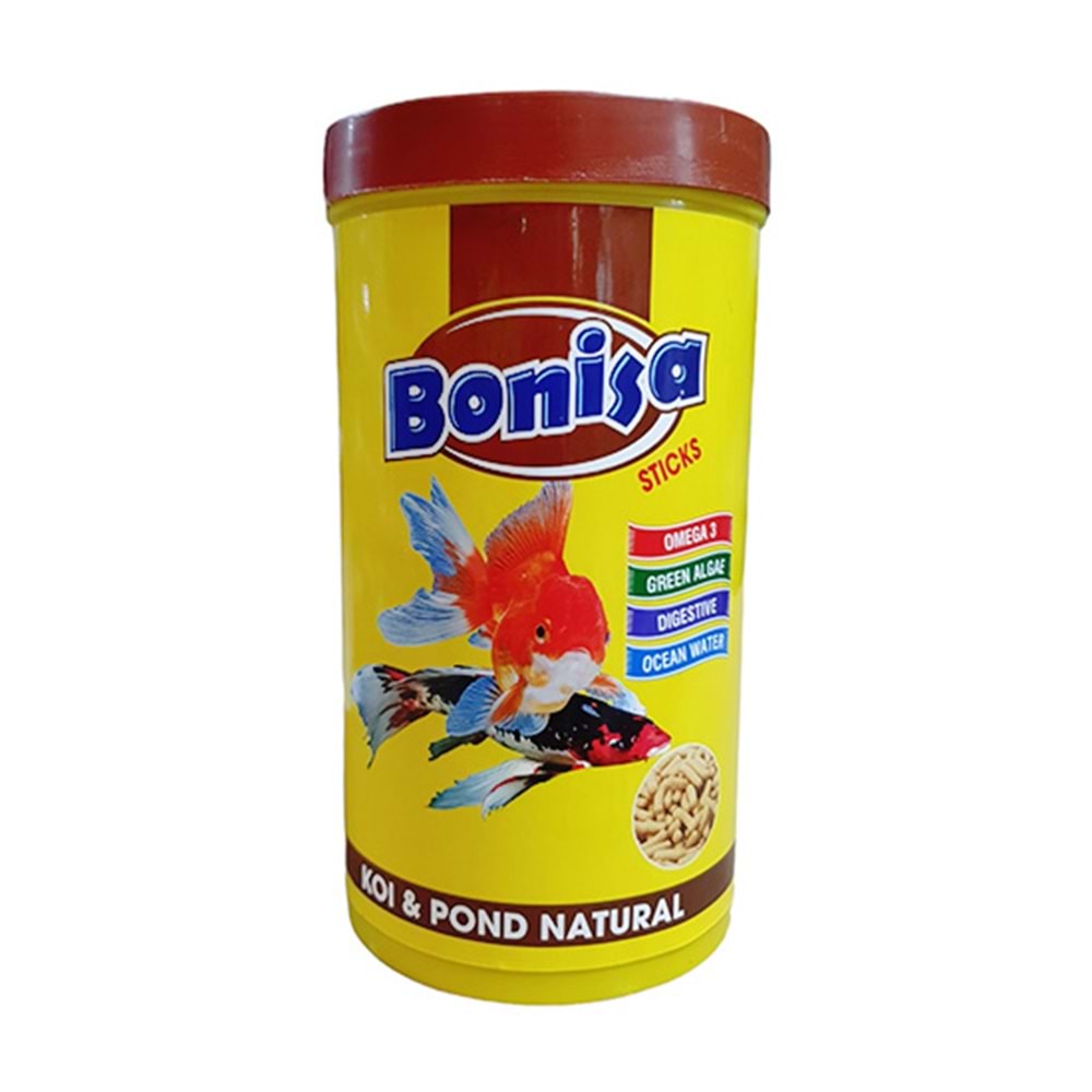 BONİSA KOI & GOLD FISH POND STICKS NATURAL BALIK YEMİ 1 LT