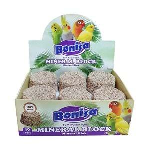 BONİSA MİNERAL BLOK KUŞ KUMU 12 Lİ KUTU