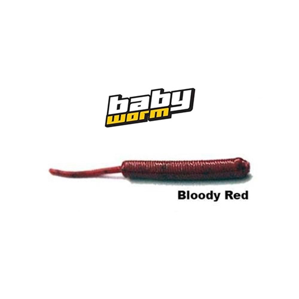 FUJİN BABY WORM 5,2 CM FLOATING BLOODY RED