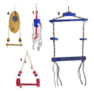 ATAHAN KUŞ OYUNCAK SETİ AHŞAP 10 LU SET