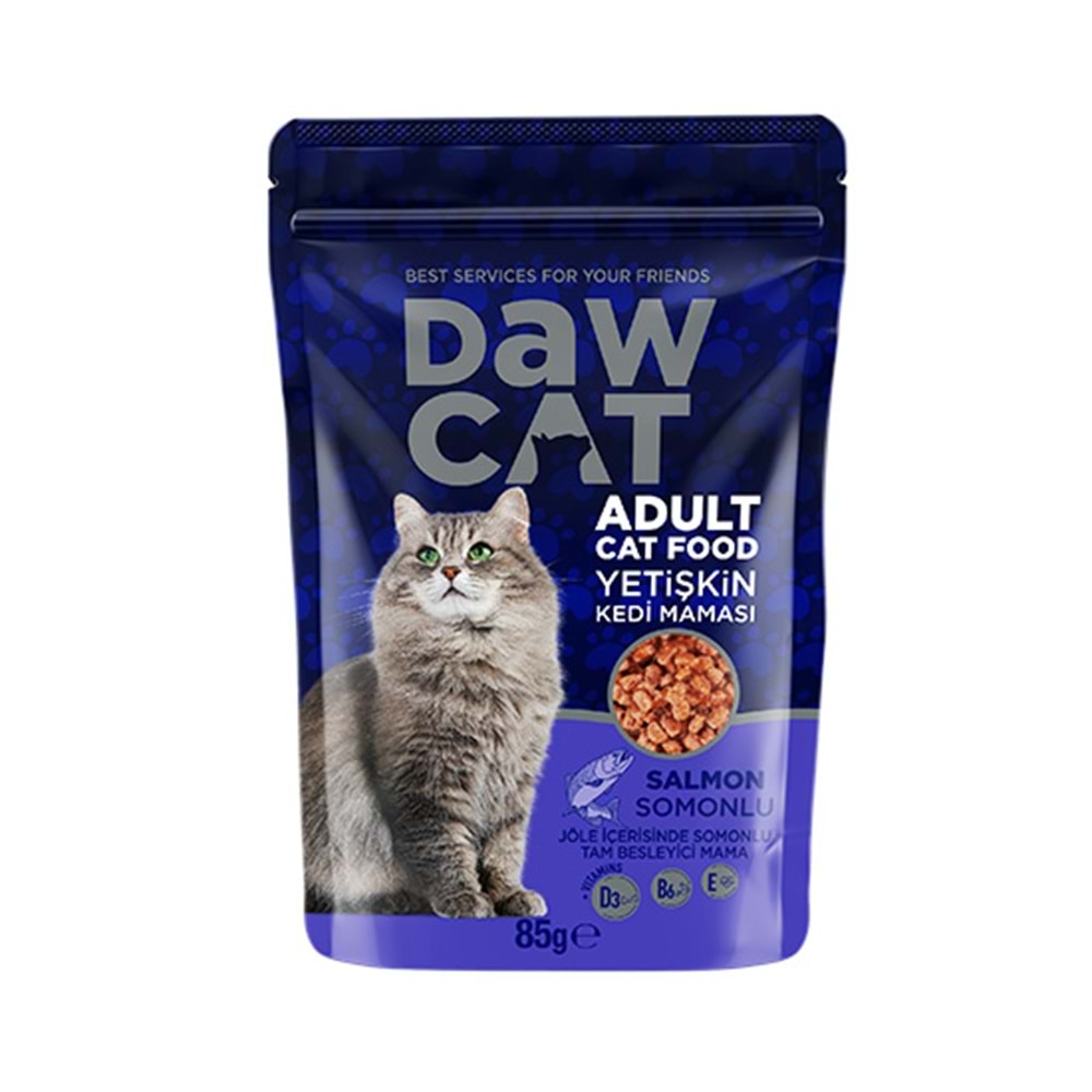 DAWCAT 85 GR SOMONLU POUCH KEDİ KONSERVE